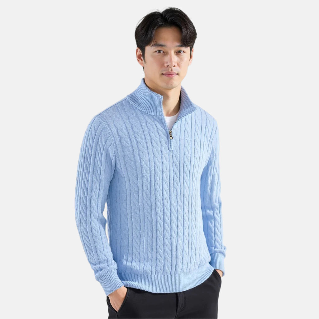 Zipped Cable Sweater - 5-Pack