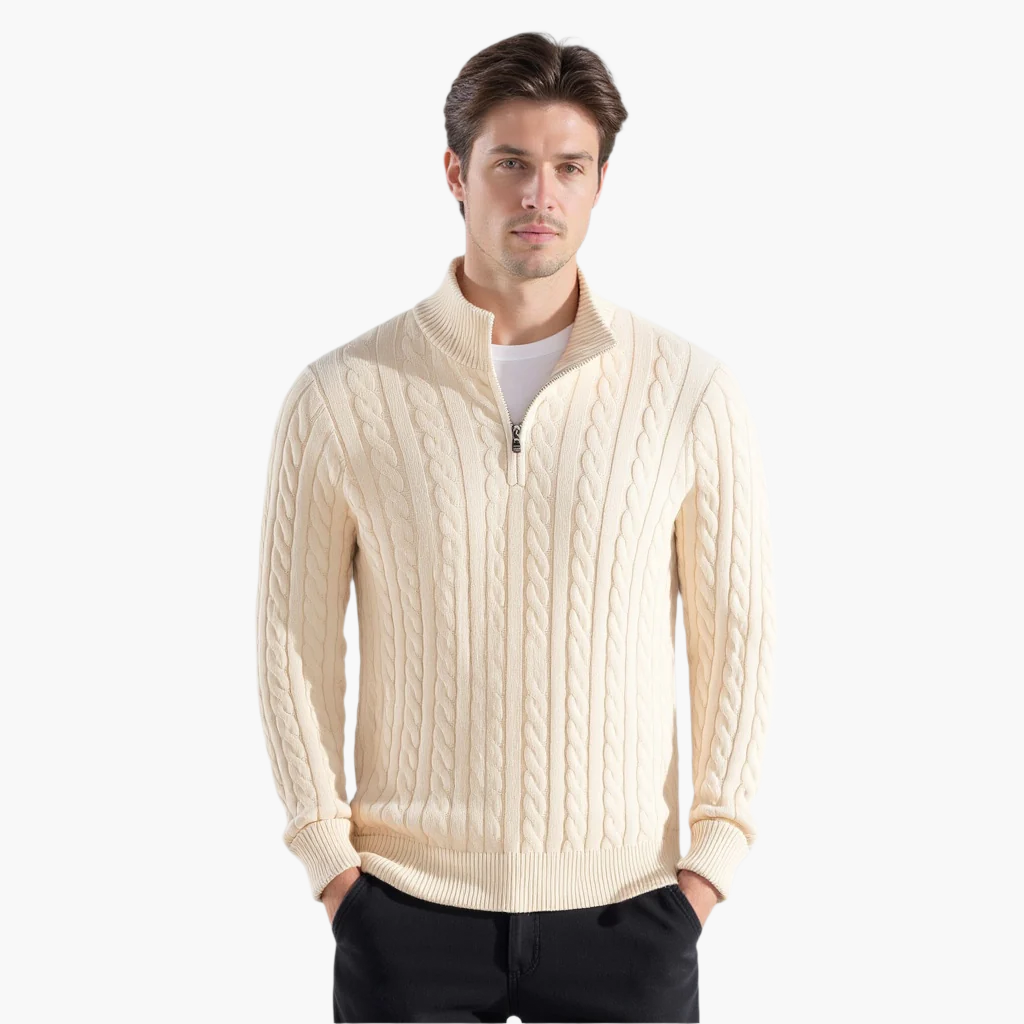 Zipped Cable Sweater - 5-Pack