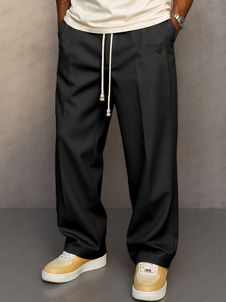 COOFANDY Men's Comfy Urban Drawstring Pants Casual Elastic Waist