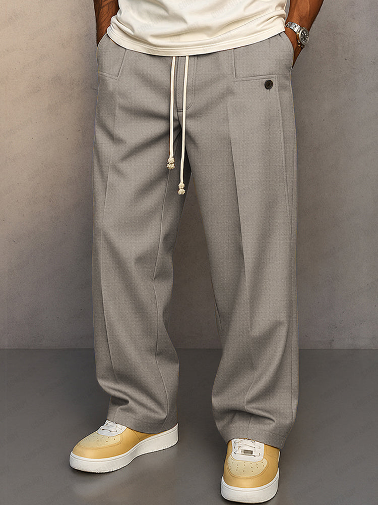 COOFANDY Men's Comfy Urban Drawstring Pants Casual Elastic Waist
