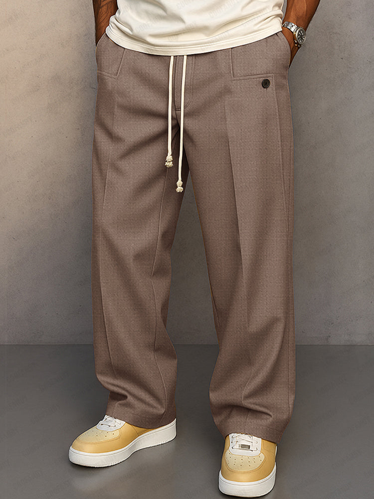 COOFANDY Men's Comfy Urban Drawstring Pants Casual Elastic Waist