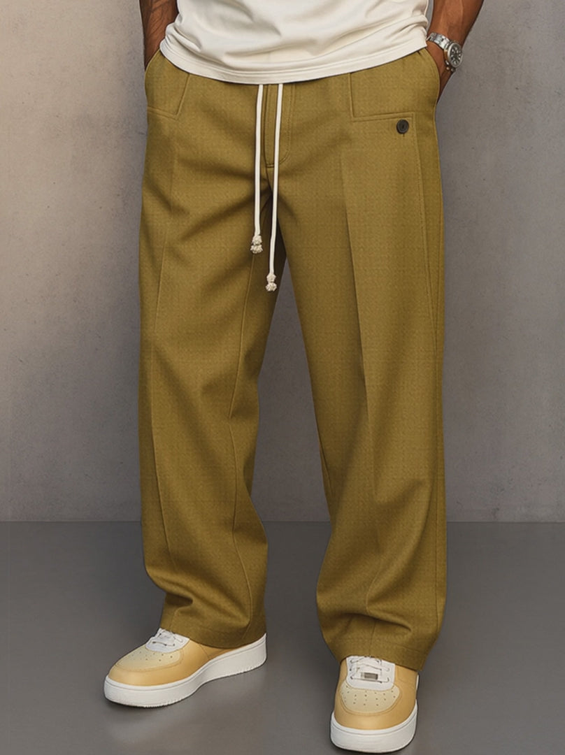 COOFANDY Men's Comfy Urban Drawstring Pants Casual Elastic Waist